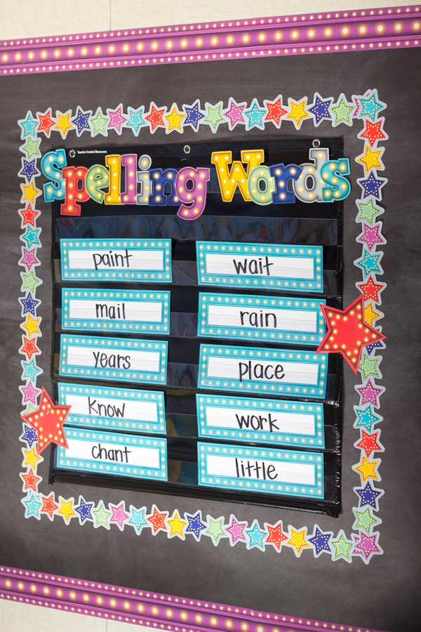 Spelling Words Chart