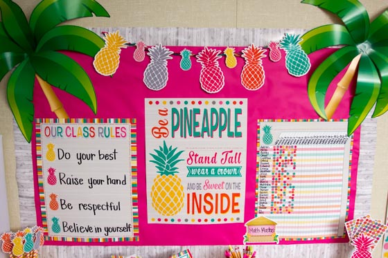 Pineapple Accents With Charts